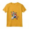Donna Dabbing Unicorno Olanda Pallavolo - Bandiera Olandese Sport Maglietta con Collo a V - Maglia Pallavolo per Orgogliosi Tifosi della Squadra Olandese