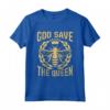 God Save The Queen Bee Whisperer - Maglietta apicoltura delle api da miele - Design divertente per appassionati e apicoltori