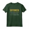 Sistemista Definizione | HapTiger Maglietta - Idea Regalo Divertente per Sistemista Uomo/Donna - Perfetta per Compleanno e Altre Occasioni Speciali