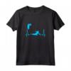 Kitesurfer Battito cardiaco ECG - Maglietta Kiteboard per gli Amanti del Surf - Ideale per Regali di Natale o Compleanno