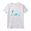 Kitesurfer Battito cardiaco ECG - Maglietta Kiteboard per gli Amanti del Surf - Ideale per Regali di Natale o Compleanno