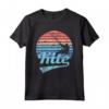 AQUILONE Kitesurf Kiteboarding Kitesurf Surf Vintage Retro Maglietta - Ride the Wind - Regalo Unico per Amanti del Kitesurf