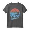 AQUILONE Kitesurf Kiteboarding Kitesurf Surf Vintage Retro Maglietta - Ride the Wind - Regalo Unico per Amanti del Kitesurf