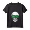 Donna Arabia Saudita Bandiera Paese Sugar Skull Saudi Arabia Radici Maglietta con Collo a V - Mostra le Tue Radici con Stile Patriottico