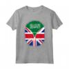 Arabia Saudita Bandiera britannica - Arabia Saudita Gran Bretagna UK Zipper Maglietta - Cuore Arabia Saudita Britannica - Regalo Unico per Uomini, Donne, e Bambini