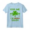 Kiss Me I'm Saudi Divertente Festa di San Patrizio Arabia Saudita Maglietta - Ideale per Celebrare il Giorno di San Patrizio come Sauditi