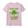 Kiss Me I'm Saudi Divertente Festa di San Patrizio Arabia Saudita Maglietta - Ideale per Celebrare il Giorno di San Patrizio come Sauditi