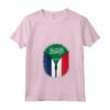 Donna Arabia Saudita Francia Bandiera Arabia Saudita Francese Zipper Maglietta con Collo a V - Unione di Culture - Ideale per Regalo Unico