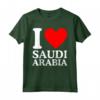 I Love Saudi Arabia Tee - I Heart Arabia Saudita Maglietta - Acquista Online la Tua Maglietta con Slogan Arabia Saudita