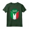 Arabia Saudita Italia Bandiera - Maglietta Zipper Mista per Amanti Italia e Arabia Saudita - Regalo Unico per Tutti