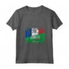 Donna Bandiere Francia Arabia Saudita | Mezze Radici Francesi Saudita Maglietta con Collo a V - Abbigliamento Culturale Unisex