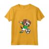 Donna Tamponando Beagle Dog Arabia Saudita Calcio Bandiera Maglietta con Collo a V - Fan del Calcio Arabia Saudita - Regalo per Giocatori di Calcio