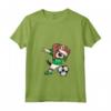 Donna Tamponando Beagle Dog Arabia Saudita Calcio Bandiera Maglietta con Collo a V - Fan del Calcio Arabia Saudita - Regalo per Giocatori di Calcio