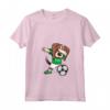 Donna Tamponando Beagle Dog Arabia Saudita Calcio Bandiera Maglietta con Collo a V - Fan del Calcio Arabia Saudita - Regalo per Giocatori di Calcio