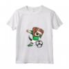 Donna Tamponando Beagle Dog Arabia Saudita Calcio Bandiera Maglietta con Collo a V - Fan del Calcio Arabia Saudita - Regalo per Giocatori di Calcio