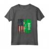 Donna RADICI ARABE SAUDITE | Mezza Bandiera Americana | BANDIERA USA Ecuador Maglietta con Collo a V - Patriota Arabo Saudita Apparel per Compleanni e Feste