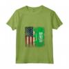 Donna RADICI ARABE SAUDITE | Mezza Bandiera Americana | BANDIERA USA Ecuador Maglietta con Collo a V - Patriota Arabo Saudita Apparel per Compleanni e Feste