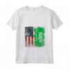 Donna RADICI ARABE SAUDITE | Mezza Bandiera Americana | BANDIERA USA Ecuador Maglietta con Collo a V - Patriota Arabo Saudita Apparel per Compleanni e Feste