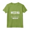 Donna Medina Arabia Saudita City Skyline Mappa Viaggi Maglietta - Collo a V - Città delle Meraviglie Saudite