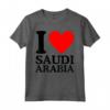 I Love Saudi Arabia Tee - I Heart Arabia Saudita Maglietta - Ideale per Mostrare il Tuo Amore per l'Arabia Saudita