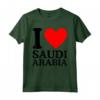 I Love Saudi Arabia Tee - I Heart Arabia Saudita Maglietta - Ideale per Mostrare il Tuo Amore per l'Arabia Saudita