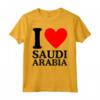 I Love Saudi Arabia Tee - I Heart Arabia Saudita Maglietta - Ideale per Mostrare il Tuo Amore per l'Arabia Saudita