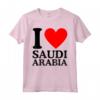 I Love Saudi Arabia Tee - I Heart Arabia Saudita Maglietta - Ideale per Mostrare il Tuo Amore per l'Arabia Saudita