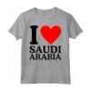 I Love Saudi Arabia Tee - I Heart Arabia Saudita Maglietta - Ideale per Mostrare il Tuo Amore per l'Arabia Saudita