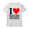 I Love Saudi Arabia Tee - I Heart Arabia Saudita Maglietta - Ideale per Mostrare il Tuo Amore per l'Arabia Saudita