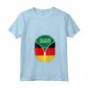 Donna Arabia Saudita Germania Bandiera - Zipper Maglietta Collo a V Mix Heritage - Grande Regalo per Appassionati di Calcio