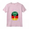 Donna Arabia Saudita Germania Bandiera - Zipper Maglietta Collo a V Mix Heritage - Grande Regalo per Appassionati di Calcio