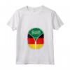 Donna Arabia Saudita Germania Bandiera - Zipper Maglietta Collo a V Mix Heritage - Grande Regalo per Appassionati di Calcio