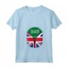 Donna Arabia Saudita Bandiera Britannica - Arabia Saudita Gran Bretagna UK Zipper Maglietta con Collo a V - Mix Heritage Cuore Bandiere - Regalo per chi Ama entrambi i Paesi
