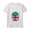 Donna Arabia Saudita Bandiera Britannica - Arabia Saudita Gran Bretagna UK Zipper Maglietta con Collo a V - Mix Heritage Cuore Bandiere - Regalo per chi Ama entrambi i Paesi