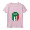 Donna Arabia Saudita Italia Bandiera - Zipper Maglietta con Collo a V - Regalo Unico per Amanti delle Culture