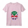 Donna Arabia Saudita Bandiera britannica - Arabia Saudita Gran Bretagna UK Zipper Maglietta con Collo a V - Cuore Arabia Saudita britannica - Design unico per Regno Unito