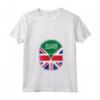 Donna Arabia Saudita Bandiera britannica - Arabia Saudita Gran Bretagna UK Zipper Maglietta con Collo a V - Cuore Arabia Saudita britannica - Design unico per Regno Unito