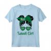 Arabia Saudita - Ragazza Saudita Bandiera Maglietta - Ideale per Regali Natalizi o Compleanno per Donne Saudite