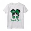 Arabia Saudita - Ragazza Saudita Bandiera Maglietta - Ideale per Regali Natalizi o Compleanno per Donne Saudite