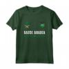 Arabia Saudita Sport/Calcio Jersey Tee - Bandiera Calcio Maglietta per Mostrare l'Orgoglio Nazionale - Ideale come Souvenir Calcistico