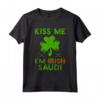 Kiss Me I'm Saudi - Divertente Maglietta per la Festa di San Patrizio in Arabia Saudita - Celebra con Stile!