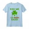 Kiss Me I'm Saudi - Divertente Maglietta per la Festa di San Patrizio in Arabia Saudita - Celebra con Stile!