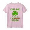 Kiss Me I'm Saudi - Divertente Maglietta per la Festa di San Patrizio in Arabia Saudita - Celebra con Stile!