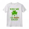 Kiss Me I'm Saudi - Divertente Maglietta per la Festa di San Patrizio in Arabia Saudita - Celebra con Stile!
