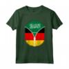 Arabia Saudita Germania Bandiera Arabia Saudita Tedesco Zipper Maglietta - Mix Hispanic Heritage Design - Regalo Unico per Appassionati di Calcio