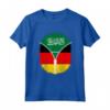 Arabia Saudita Germania Bandiera Arabia Saudita Tedesco Zipper Maglietta - Mix Hispanic Heritage Design - Regalo Unico per Appassionati di Calcio