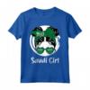 Ragazza Saudita Bandiera dell'Arabia Saudita - Maglietta Patriottica per Ragazze e Adolescenti - Ideale per Regali di Compleanno o Natale