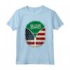 Arabia Saudita Bandiera USA - Zipper Maglietta Mix Heritage Design - Ideale Regalo per Americani e Sauditi