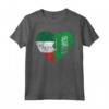 Arabia Saudita Bandiera Italiana Cuore | Italia Saudi Flag Roots Maglietta - Orgoglio Italiano e Radici Arabia Saudita