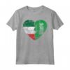 Arabia Saudita Bandiera Italiana Cuore | Italia Saudi Flag Roots Maglietta - Orgoglio Italiano e Radici Arabia Saudita